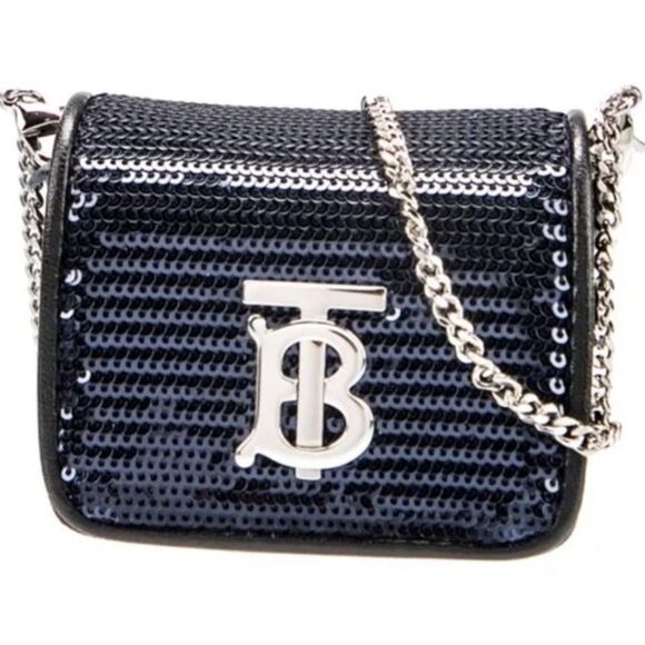 Burberry Handbags - Burberry *Midnight Blue* Micro Mini Sequin Lola Crossbody